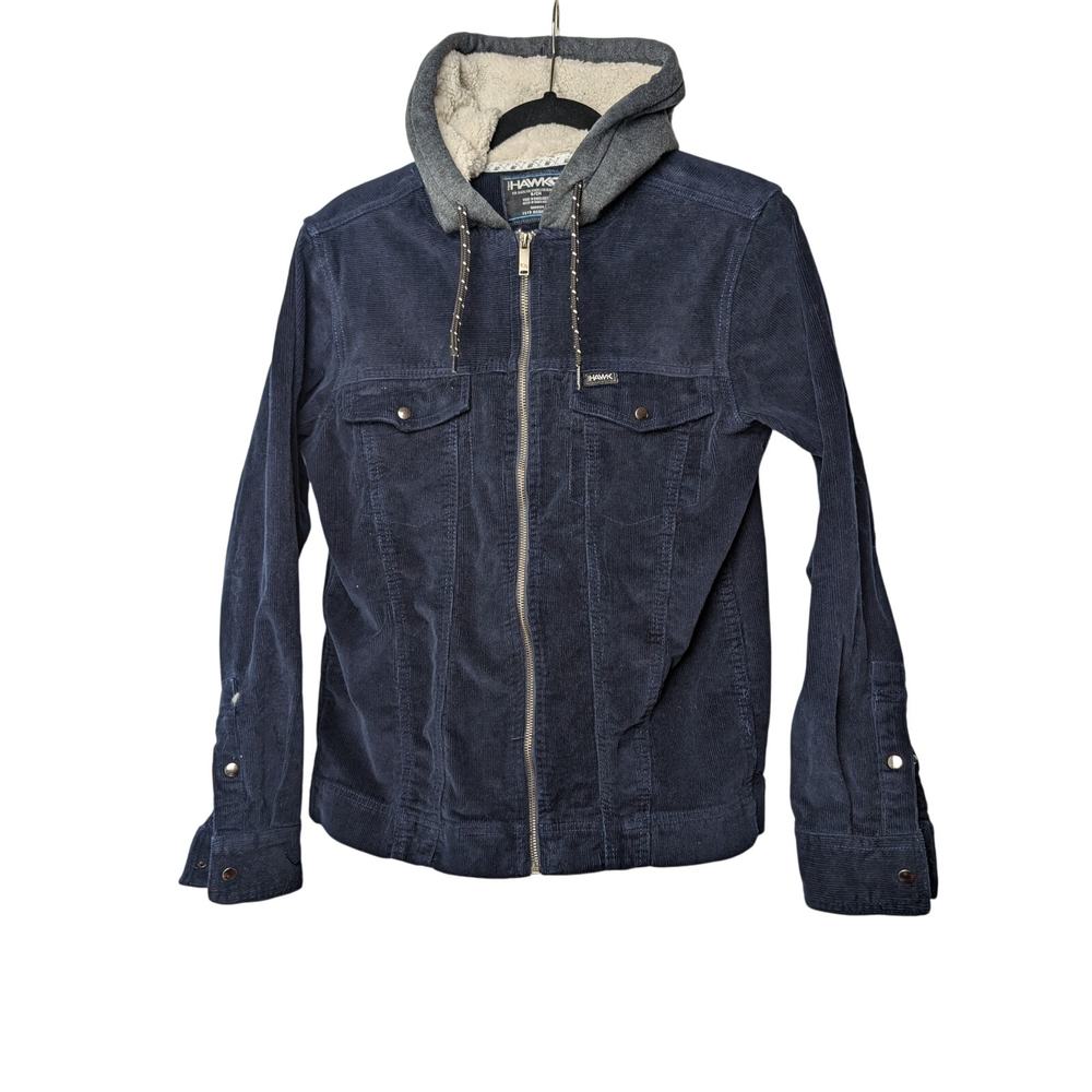 Tony Hawk Mens Corduroy Jacket Blue Small